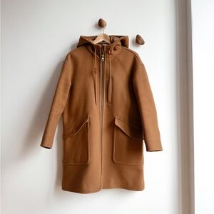 Madewell Tan Hooded Coat